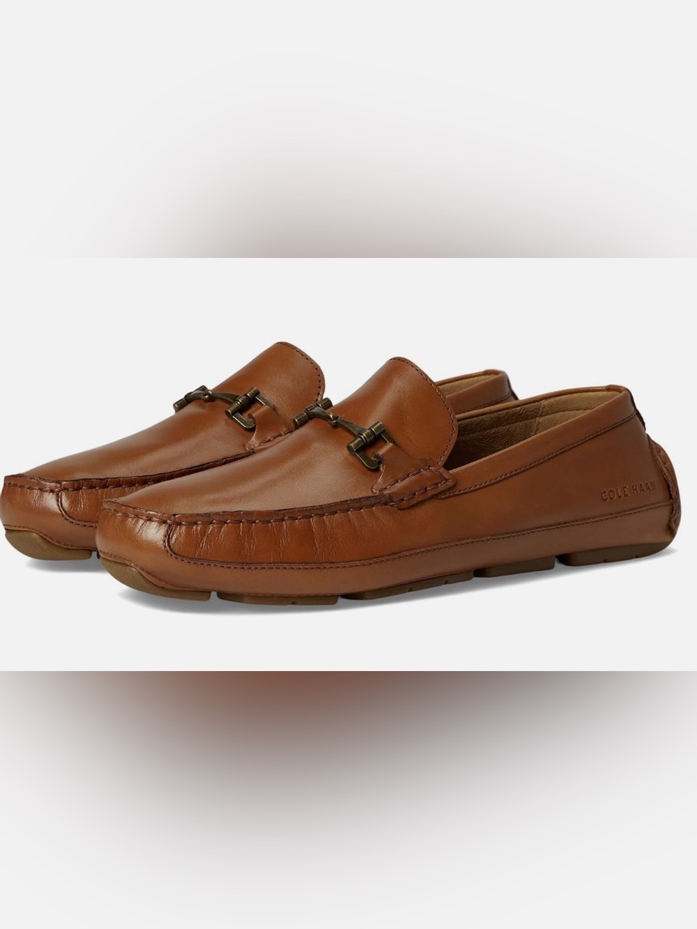 Cole Haan Brown Leather Bit Loafers